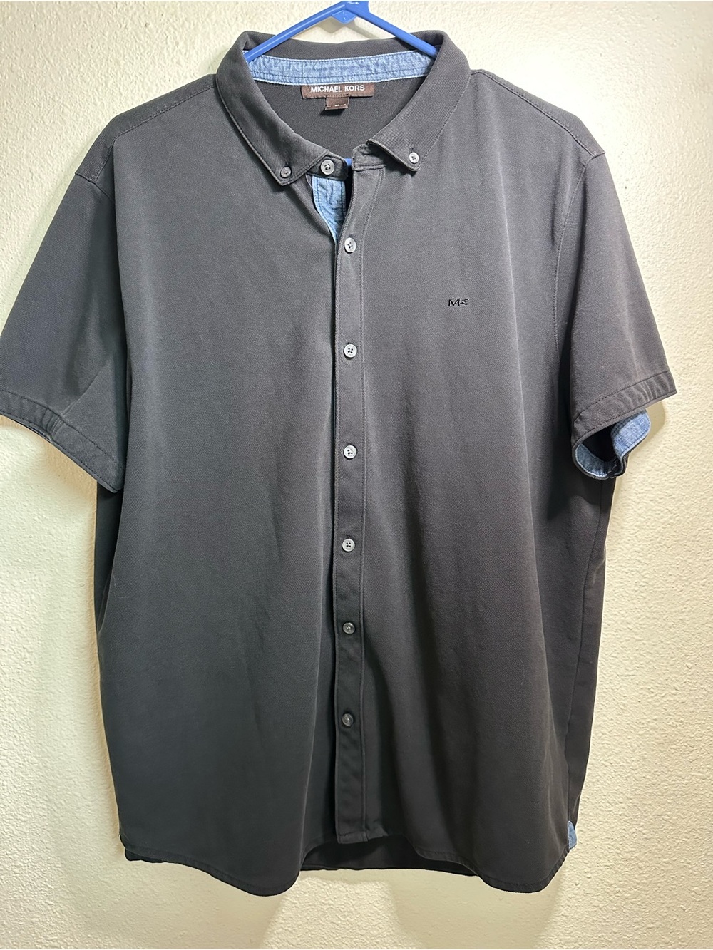 Michael Kors‎ Men's Button-Down Shirt in Charcoal XL